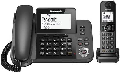 Panasonic KX-TGF320 Cordless Nuisance Call Block Combo Answering Machine With Caller ID Corded & Cordless Landline Phone with Answering Machine