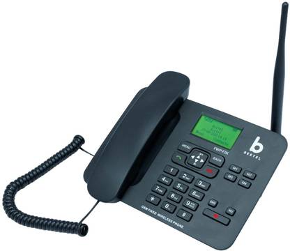 Beetel F2K GSM Dual SIM Fixed Wireless Phone Corded Landline Phone with Answering Machine