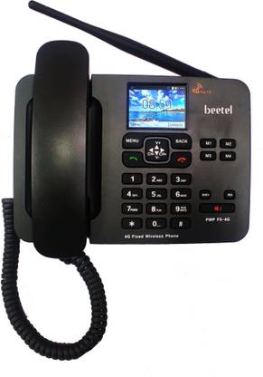 Beetel F5-4G Corded Landline Phone with Answering Machine