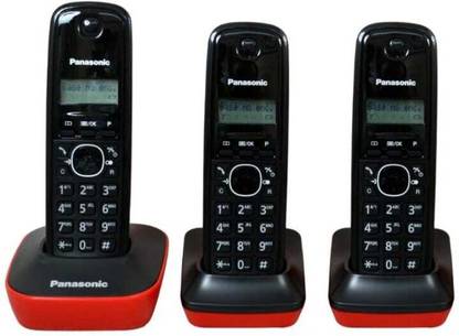 Panasonic WIRELESS INTERCOM 3 EXTENSIONS WITH CALLER ID Cordless Landline Phone
