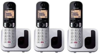 Panasonic Wireless Intercom 3 Line with Caller ID and Speaker Phone Cordless Landline Phone