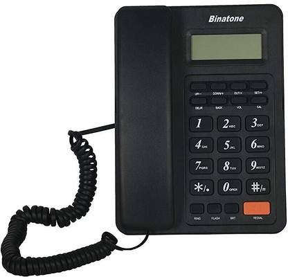 Binatone Spirit 221 Corded Landline Phone with Answering Machine