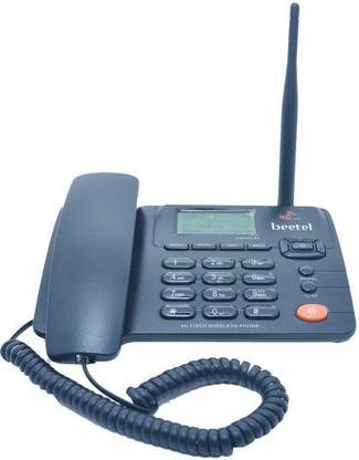 Beetel F3-4G (4G Fixed Wireless Phone & Wi-Fi HOTSPOT) Corded Landline Phone with Answering Machine