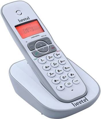 Beetel X73 Caller ID Landline Cordless Landline Phone with Answering Machine