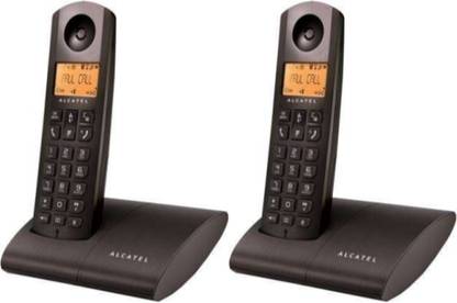 Alcatel 2 EXTENSION WIRELESS INTERCOM WITH SPEAKER & CALLER ID Cordless Landline Phone