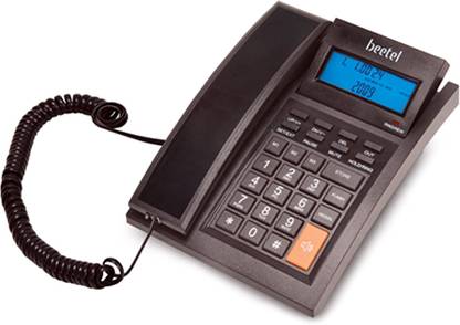 Beetel M64 Caller Id with 16 Digit LCD Display Corded Landline Phone with Answering Machine