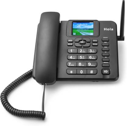 HOLA F100 Fixed Wireless Phone Cordless Landline Phone with Answering Machine