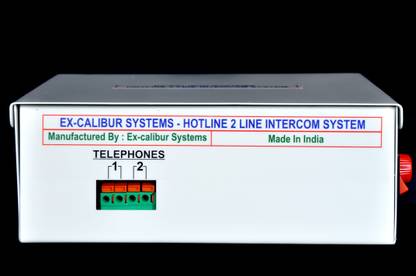 Excalibur EX-CALIBUR SYSTEMS - HOTLINE 2 LINE INTERCOM SYSTEM Corded & Cordless Landline Phone