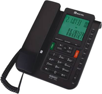 Beetel M71 BLACK NEW VERSION (ALL FIBER COMPATIBLE) Corded Landline Phone