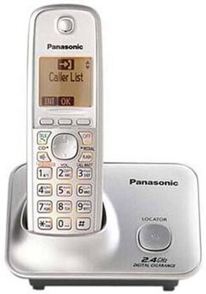 Panasonic Single Line 2.4 KX-TG3711SX Digital Cordless Phone (silver) Cordless Landline Phone