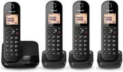 Panasonic WIRELESS INTERCOM 4 EXTENSIONS WITH SPEAKERS & CALLER ID Cordless Landline Phone