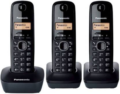 Panasonic Wireless Intercom 3 Line with Caller ID and Speaker Phone Cordless Landline Phone