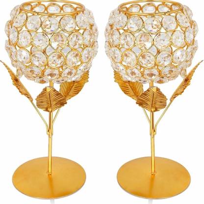 MHTRADERS Gold Gold Plated Table Lantern