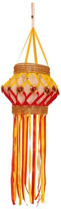 PJS INTERNATIONAL TRADE Handmade Akash Kandil /Diwali Lantern / Diva/ Deep / Sky Lantern Multicolor Paper Sky Lantern