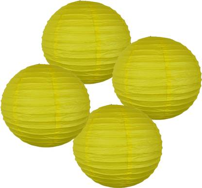 Orama Rice Paper Ball Lamp Round Hanging Ball Paper Hanging Lantern Paper Lamp Yellow Paper Hanging Lantern