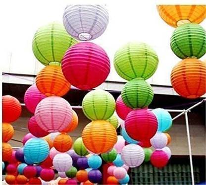 Yutiriti Multicolor paper hanging lamp Lantern_LNT1 Multicolor Paper Hanging Lantern