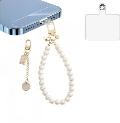 Bwogue Mobile Phone Chain Beads with 1Pc Back Patch Phone Pendant Lanyard
