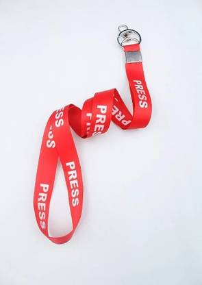 IVYPRINTS Red & White Press Lanyard 20mm Lanyard