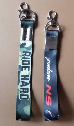 Meeko.com Ride Hard With NS Pulsar Tag Key Chain 01 Lanyard