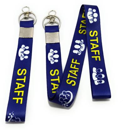 Key Era Staff Fabric Id Card Tag holder Neck Strap Keychain And Lanyard