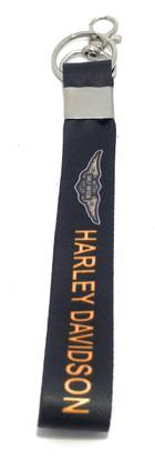 Key Era Harley Davidson Fabric Keychain Lanyard