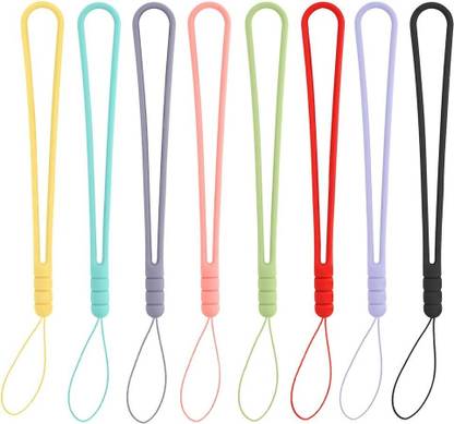 KIDWILL 6pcs Silicone Hand Lanyard Wrist Strap for mobile, cell phone Lanyard