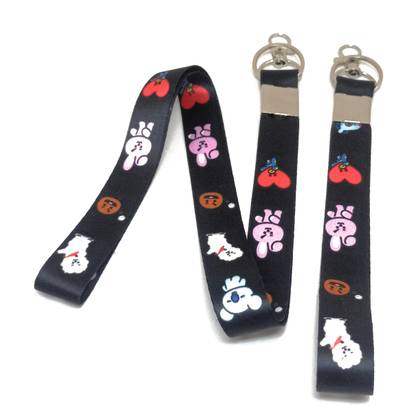 Key Era Bts bt21 Id Card Tag Holder Set Of 2 Lanyard