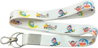 Key Era Doraemon Cartoon Theme Id Tag Holder Fabric Keychain Lanyard
