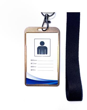 AmanGola Printed Ribbon, ID Card Holder/Badge with Scratch Guard Lanyard
