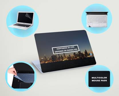 SDM 5IN1LAPTOPSKIN,SCREEN&KEYGAURD PROTECTOR,TRACKPAD,MOUSEPAD15.6INCH821 Combo Set