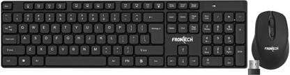 Frontech Wireless Keyboard and Mouse |104 Keys | 3 Buttons| Rechargeable Battery KB-0029 Combo Set