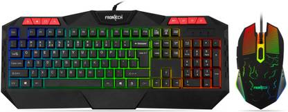Frontech KB-0035 Wired Gaming Keyboard and Mouse Combo Set