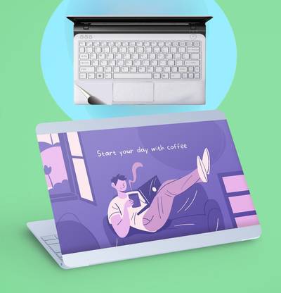 CREATER 2in1 LAPTOP LAMINATION, PALMREST SKIN for all laptops-762 Combo Set