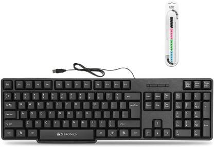 Mophonics Wired K20 Keyboard, and Cable Protector (Set of 2) Combo Set