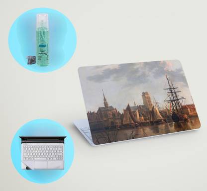 SDM 3in1 laptop skin, Cleaner Gell & Track Pad (ship for village) 15.6 inch Combo Set