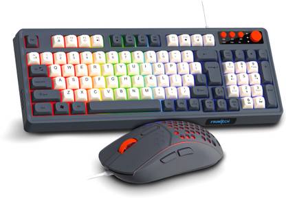 Frontech Aero Blade Wired Gaming Keyboard and Optical Mouse| LED RGB Backlight KB-0044 Combo Set