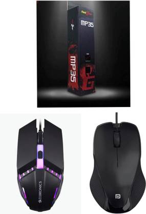 elite office Wired Optical and Gaming Mouse and Mousepad Set Combo Set