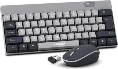 Frontech Wireless Keyboard and Mouse Combo with 2.4GHz Technology and 1600 DPI Mouse Combo Set