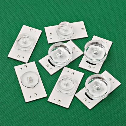 V A Antiques 3V SMD LED TV Display Backlight Aluminum PCB Size: 50*18mm Concave Optical Lens Combo Set