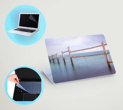 SDM Laptop skin combo, Screen Guard & Keyboard Cover, free microfiber cloth Combo047 Combo Set