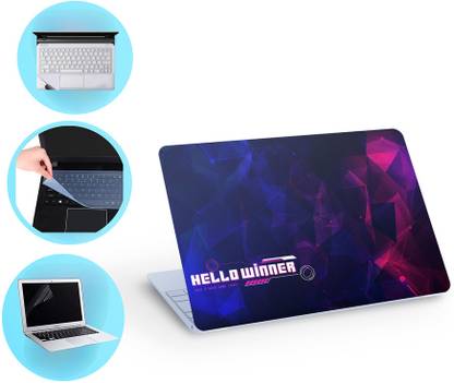 SDM 4in1 Combo Laptop Skin with Palmrest Skin, Screen Guard and Key Guard, set365 Combo Set