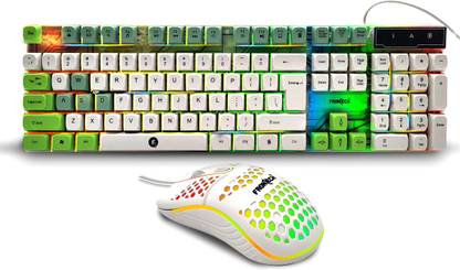 Frontech Nova Knight Wired Gaming Keyboard and Optical Mouse| LED RGB Backlight KB-0045 Combo Set