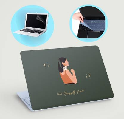 CREATER Laptop skin combo, Screen Guard & Keyboard Cover, free microfiber cloth Combo173 Combo Set