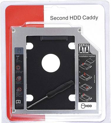 us info Slim Caddy for ssd and HDD, Optical Bay 2nd Hard Drive Caddy, Caddy 9.5mm Combo Set
