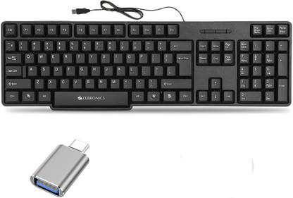 Mophonics Wired K20 Keyboard, C-OTG .(Set of 2). Combo Set