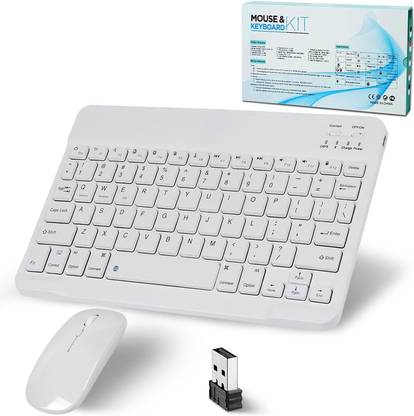 FKU Wireless Keyboard & Mouse For Android Windows PC Tablet Combo Set