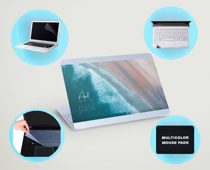 SDM 5IN1LAPTOPSKIN,SCREEN&KEYGAURD PROTECTOR,TRACKPAD,MOUSEPAD15.6INCH733 Combo Set