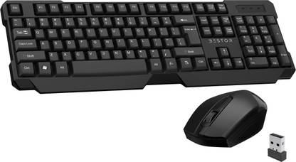 Bestor Set of 2 Wireless Keyboard and Mouse Comfortable Typing for Pc,Laptop Combo Set