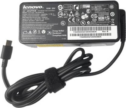 ROTECH SOLUTIONS COMPATIBLE ADAPTER FOR Lenovo Thinkpad L380 L390 L480 L490 C- TYPE PIN 65 W Adapter