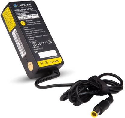 LAPCARE Laptop Adapter for IBM 20V 3.25A 65 Watt Big pin with 7.9 x 5.5 mm Connector 65 W Adapter